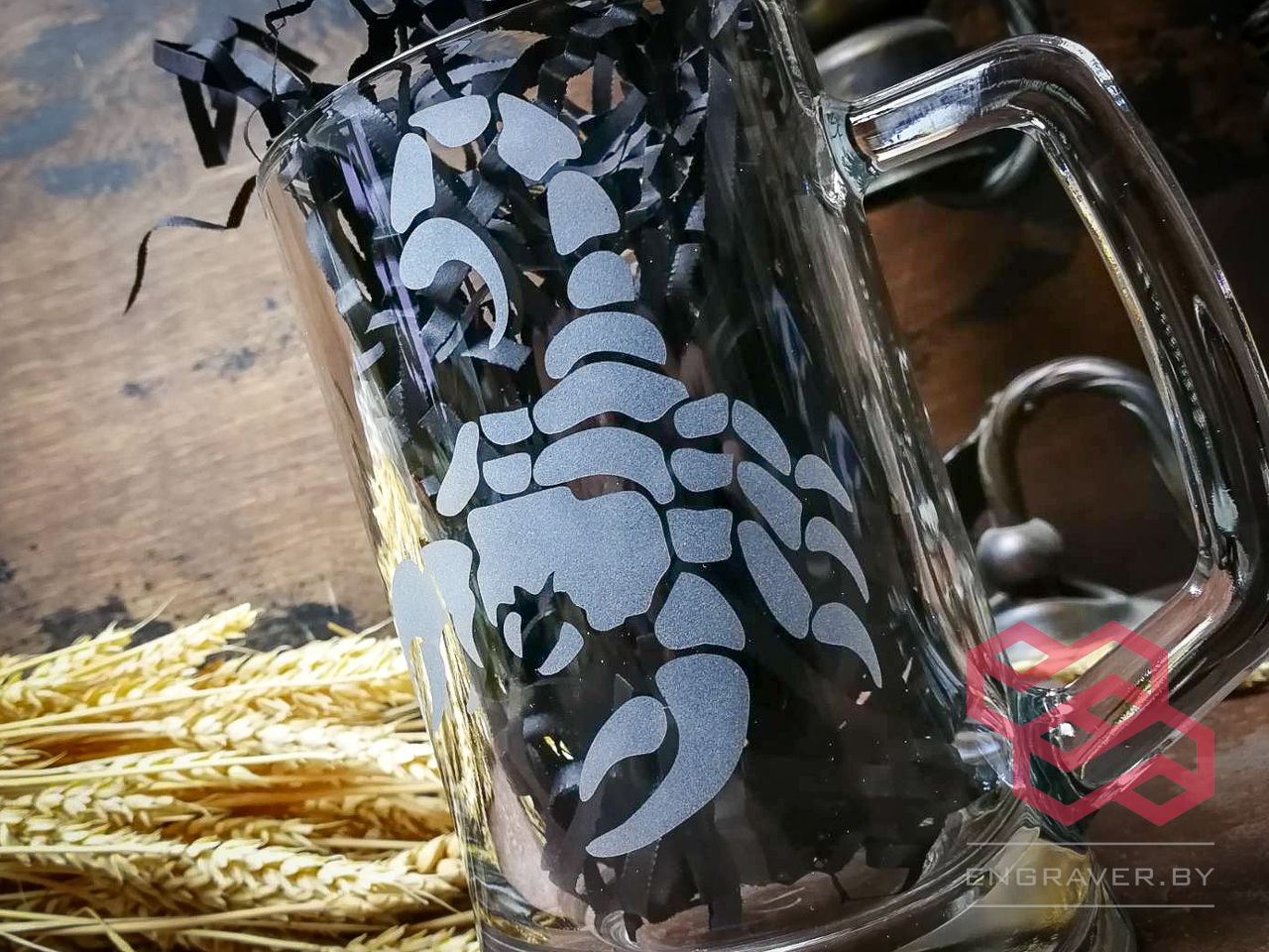 бокал, кружка для пива с гравировкой, именной бокал для пива в Минске